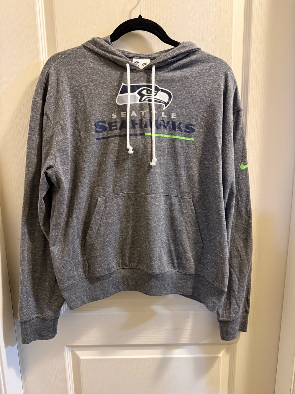 Nike Gray Seattle Seahawks Lightweight Pullover with Hood